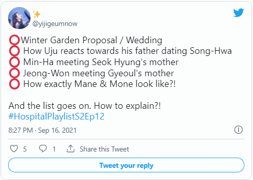 Hospital Playlist fan poses their questions.